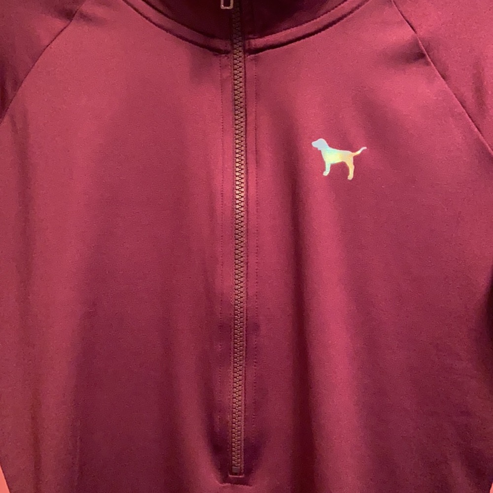 Maroon Polyester Pullover - image 2
